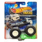 Masinuta Hot Wheels, Monster Truck, Champion Crashers, Police Rescue, JHY65