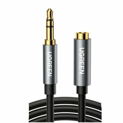 Cablu audio Ugreen stereo 3.5 mm jack la 3.5 mm jack 2 m negru 10594 foto