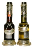 Vecchia Romagna Buton RARITATE, Cognac Italian de Colectie, 500ml, Editie Speciala cu Crema Cacao Buton, Sticla Argenterie Galbiati Milano