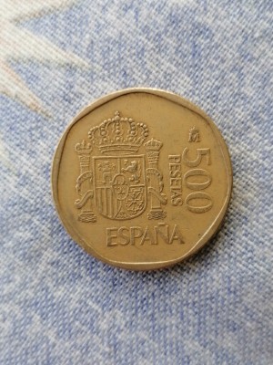 MONEDA - 500 PESETAS 1989 Spania foto