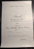 Brevet Ordinul Steaua Republicii Populare Romane clasa a IV a 1962