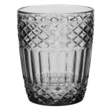 Pahar Sticlă, Squared, Culoare Gri, Capacitate 300ml, Oem