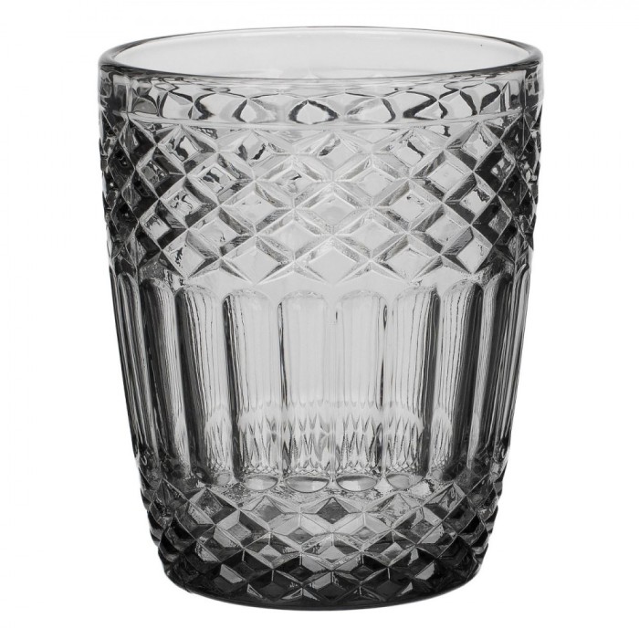 Pahar Sticlă, Squared, Culoare Gri, Capacitate 300ml
