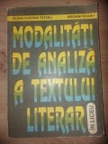 Modalitati de analiza a textului literar in liceu- Elena Cristina-Tataru, Ieronim Tataru