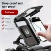 Suport Universal Impermeabil pentru Telefon pentru Motocicleta, Bicicleta, Scuter, Material ABS, Suport GPS rotativ 360&deg;, suport reglabil pentru telef