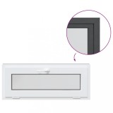 Cumpara ieftin Fereastra de subsol RISOR 100x40 cm inclinat 2 geamuri Antracit