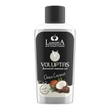 Gel pentru masaj LUXURIA Voluptas Choco Coconut, cu efect de &icirc;ncălzire, aromă naturală de ciocolată cu cocos, 100 ml