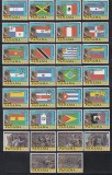 Panama 1980 - Cupa Mondială de fotbal - Argentina 1978 și Spania 1982, Supratipar Folie Aur, MNH, Nestampilat