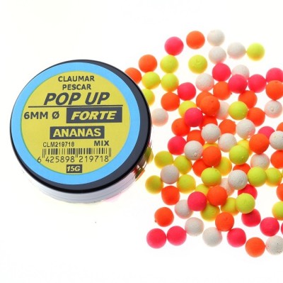 Pop Up Claumar Ananas Forte Mix Color 15Gr 6mm foto