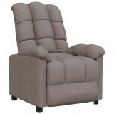 Fotoliu rabatabil, gri taupe, material textil