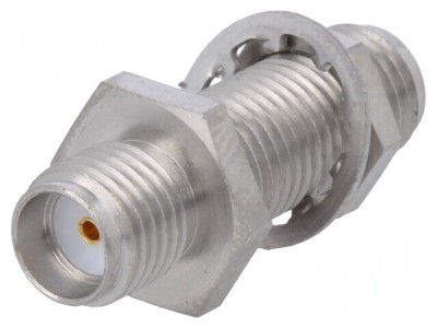 Adaptor SMA Mamă Aurit 50&amp;Omega; foto
