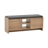 Cumpara ieftin Mobilier hol scaun - dulap pantofi Zulla 10 perechi sonoma 110x37x46 cm