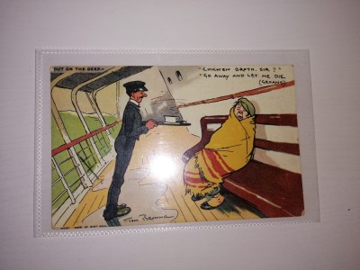 bnk cp Anglia - cp cu subiect umor - circulata 1910 foto