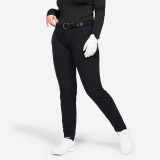 Pantalon golf CW500 iarnă Negru Damă, INESIS