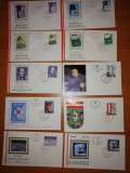 Mapa cu 93 intreg postal plic timbrat timbru Austria Ersttag Firs Day cover