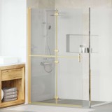 Cumpara ieftin Perete de duș Walk-in Altele auriu și transparent 120 x 190 cm