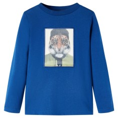 Tricou de copii cu m&acirc;neci lungi, albastru &icirc;nchis, 140
