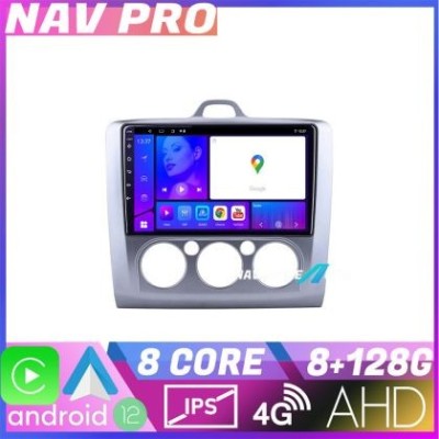 Navigatie Ford Focus 2 Manual KIT 140 manual EDOTEC-LITE Android Ecran 720P Octa Core 8 128 Carplay CarStore Technology foto