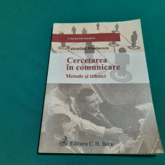 CERCETAREA ÎN COMUNICARE * METODE ȘI TEHNICI / VALENTINA MARINESCU/ 2009