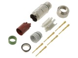 Conector mufă tată, 6 pini, crimpat