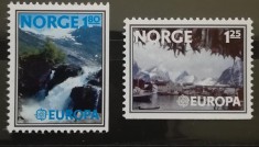 BC955, Norvegia 1977, serie peisaje, europa cept foto