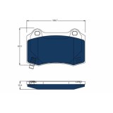 TRW set placute frana, frana disc Electric Blue