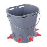 Galeata Alaptare Miei Iezi, 8L, 5 Tetine, Plastic Dur, Montaj Facil, Suport Inclus