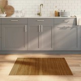 vidaXL Covor dreptunghiular, maro, 80x100 cm, bambus 376770