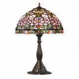 Lampa Tiffany din bronz cu motive florale TIF120