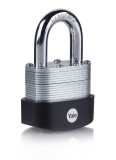 Lacat Yale Maximum Security 56 mm din otel laminat, 3 chei