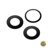 Geam Camera Spate Apple iPhone 11 Pro Max Wide + UltraWide + Telephoto Negru