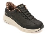 Pantofi sport SKECHERS negri, CONTOUR FOAM, din material textil