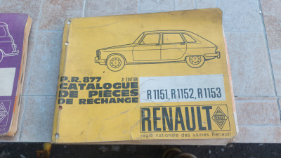 Manual reparație piese Renault 16 1969 vintage foto