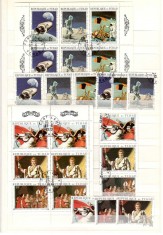 Ciad.Lot peste 210 buc. timbre+ 14 buc. colite stampilate GL.5
