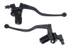 Set Manete Frana si Ambreiaj Universale Moto ATV Quad pe Cablu, cu Suport Oglinzi M10 si Senzori, Oem