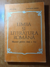 manual de limba si literatura romana pt clasa a 10-a din anul 1979 foto