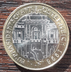 (M2283) MONEDA AUSTRIA - 50 SCHILLING 1998, PRESIDENTIA UNIUNII EUROPENE foto