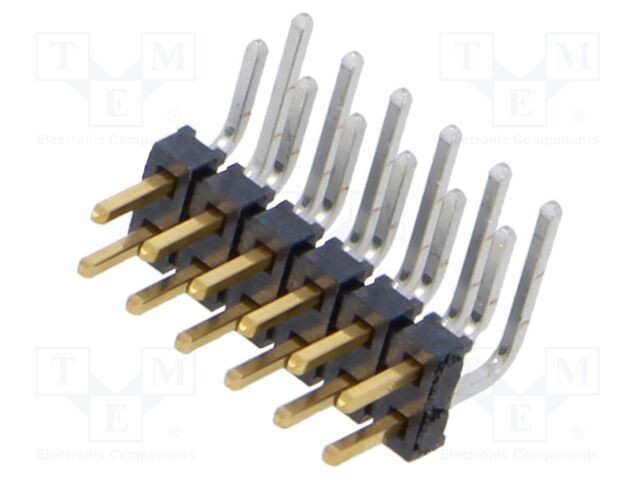 Conector şiruri pini tată SAMTEC 12 PIN 2mm aurit THT