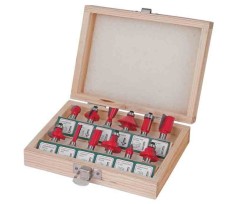 Set 12 freze profilate Router bits &oslash;8mm, Raider 158303