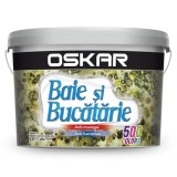 OSKAR BAIE SI BUCATARIE - Vopsea superlavabila alba pentru baie si bucatarie 2,5L