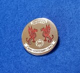 Insigna metalica fotbal - ORIENT FC (Anglia) - aniversare 1881-1981