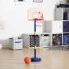 VidaXL Suport de baschet cu minge/pompă, &icirc;nălțime reglabilă 90/121 cm