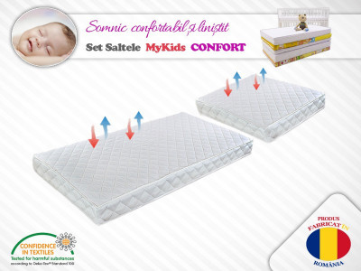 Set saltele MyKids Cocos Confort II 120x70x10 (cm) + 50x70x10 (cm) foto