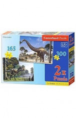 Puzzle 2 in 1 Castorland - Dinosaurs foto