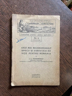 I. C. Teodorescu Cele mai recomandabile specii si varietati de vite pentru Romania (1930) foto