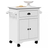 vidaXL Cărucior de bucătărie &bdquo;BODO&rdquo; Alb 72x45x80 cm