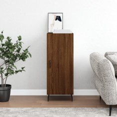 vidaXL Servantă, stejar maro, 34,5x34x90 cm, lemn compozit 828563