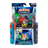 Set 2 figurine Akedo, Power Storm, Burndown Vs Shread Head, S4