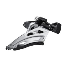 Schimbator fata, FD-M4100-M, DEORE, PENTRU 2X10, SWING LATERAL, FATA-PULL, BANDA 34,9 MM(CU ADAPTATOR 31,8 MM), CS-UNGH: 66-69, PENTRU ROTUL SUPERIOR: foto