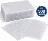 Cumpara ieftin Set 500 plicuri de curier tip cangur C6, 175 x 132 mm, transparente, autoadezive, pentru AWB, facturi si documente de transport